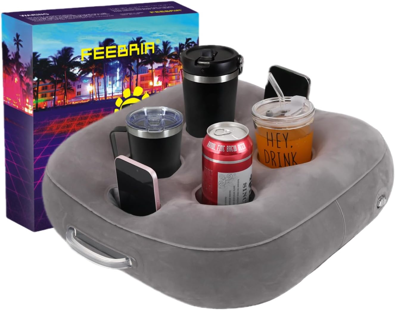 Porte-gobelets flottant compact